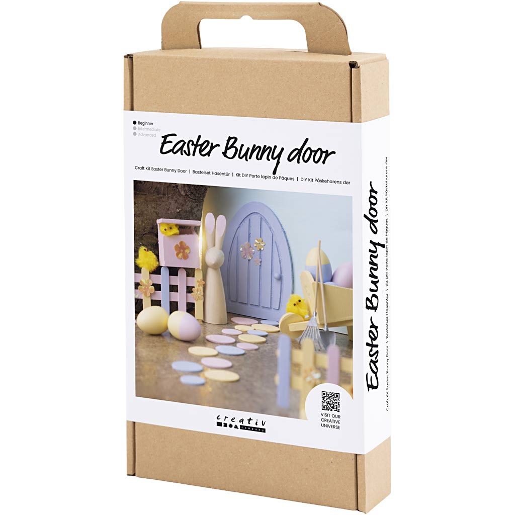 Craft Kit Easter Bunny Door, pastel colours