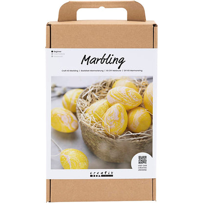 Craft Kit Marbling, rose, yellow