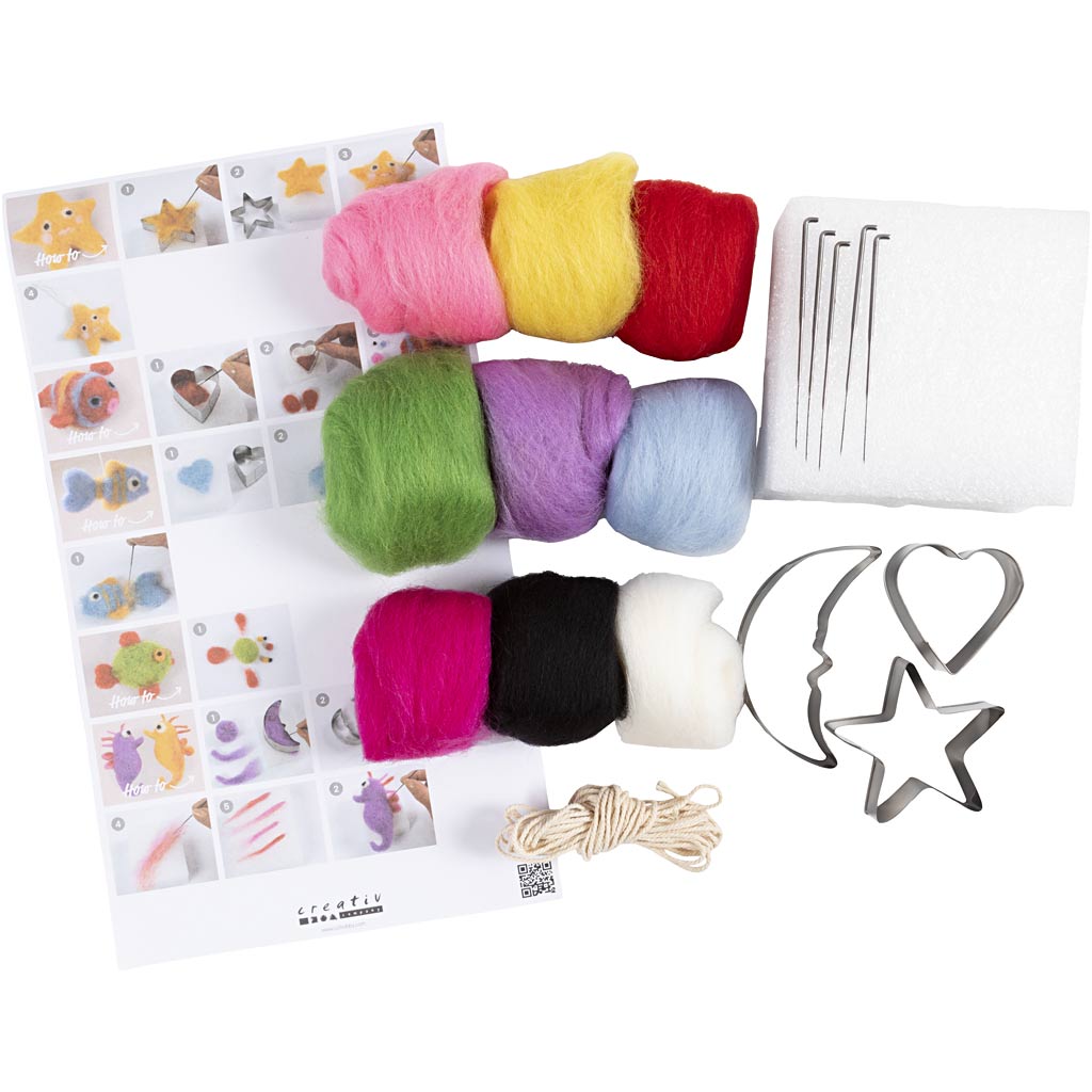 Craft Kit Needle Felting, Animals in water