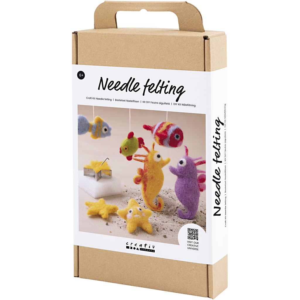Craft Kit Needle Felting, Animals in water