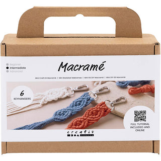 Mini Craft Kit Macramé , Key rings