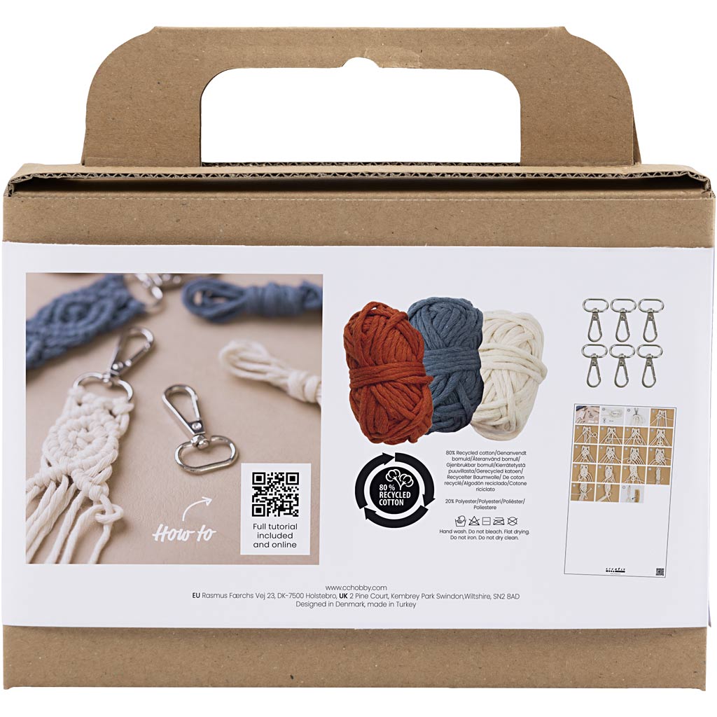 Mini Craft Kit Macramé , Key rings