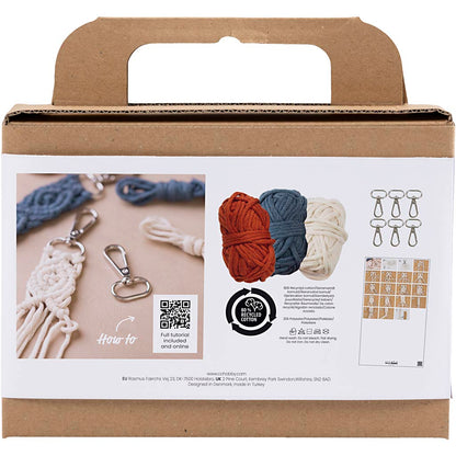 Mini Craft Kit Macramé , Key rings