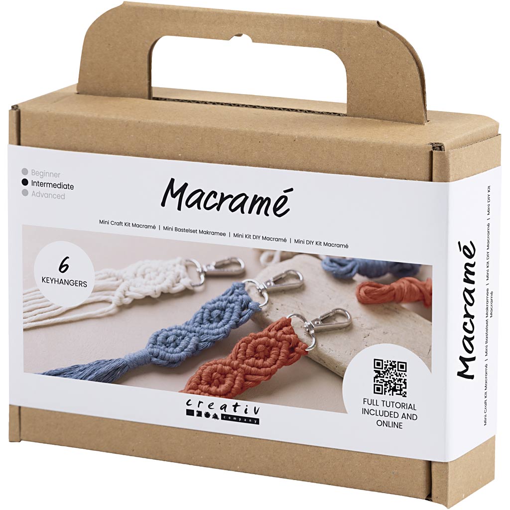 Mini Craft Kit Macramé , Key rings
