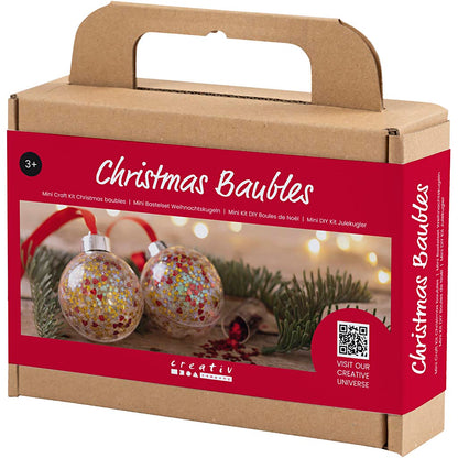 Mini Craft Kit Christmas Baubles, Sequins