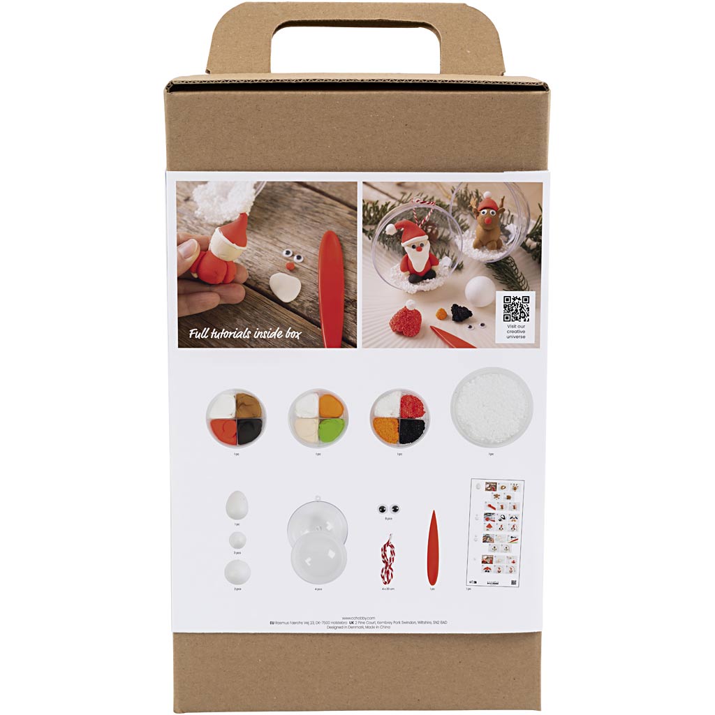 Craft Kit Christmas Baubles, Modelling