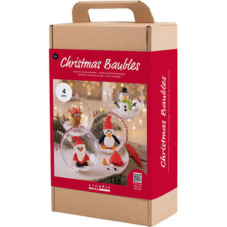 Craft Kit Christmas Baubles, Modelling