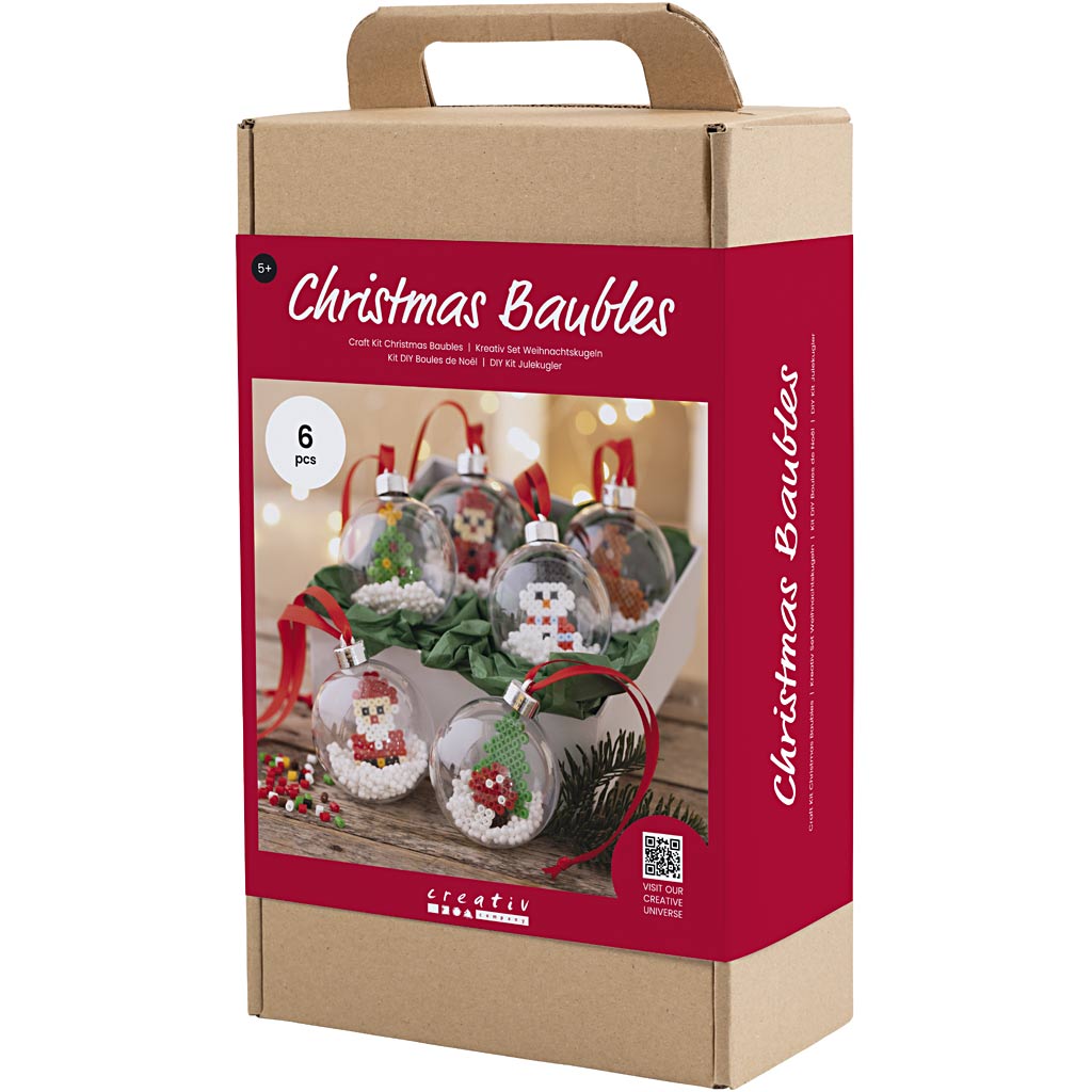 Craft Kit Christmas Baubles, Beads