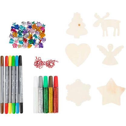 Craft Kit Christmas Decorations, Colouring