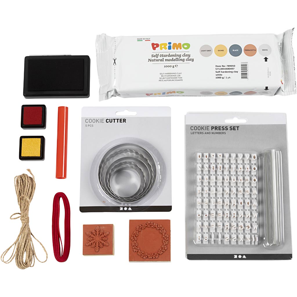 Craft Kit Christmas decorations, Self-hardening clay