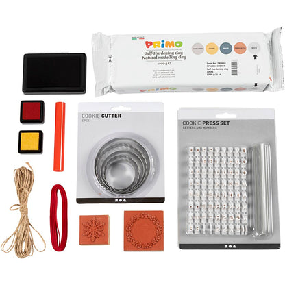 Craft Kit Christmas decorations, Self-hardening clay