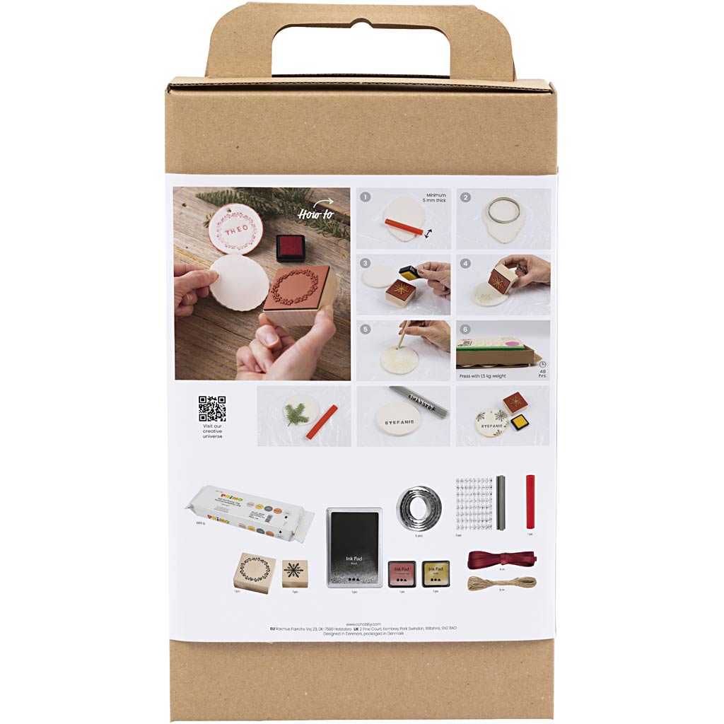 Craft Kit Christmas decorations, Self-hardening clay