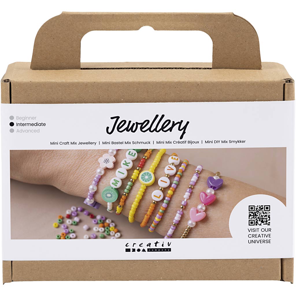 Mini Craft Mix Jewellery, Colourful Bracelets