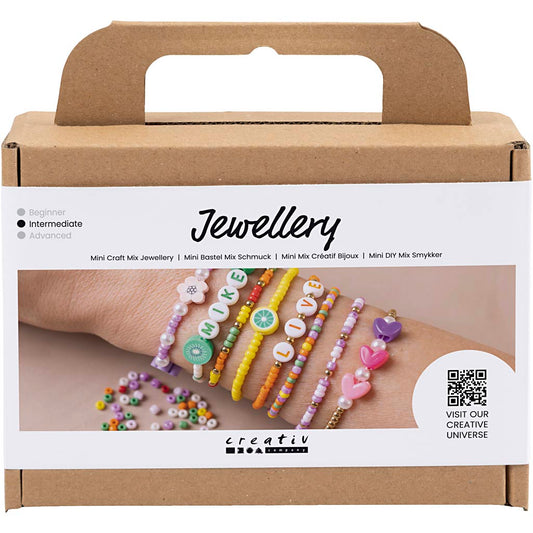 Mini Craft Mix Jewellery, Colourful Bracelets