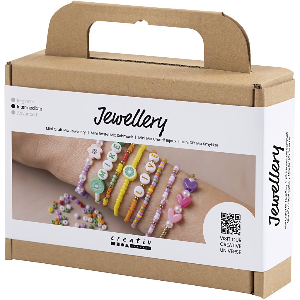 Mini Craft Mix Jewellery, Colourful Bracelets