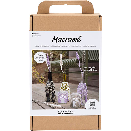 Craft Kit Macramé, Glass Decoration