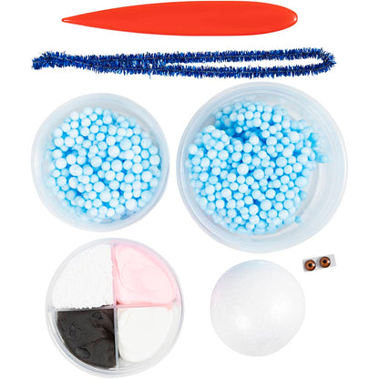 Mini Craft Kit Modelling, Monster Bobby, light blue, 1 pack