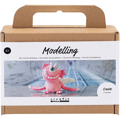 Mini Craft Kit Modelling, Monster Sally, light pink, 1 pack