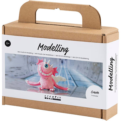 Mini Craft Kit Modelling, Monster Sally, light pink, 1 pack