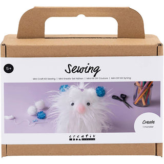 Mini Craft Kit Sewing, Monster, assorted colours, 1 pack