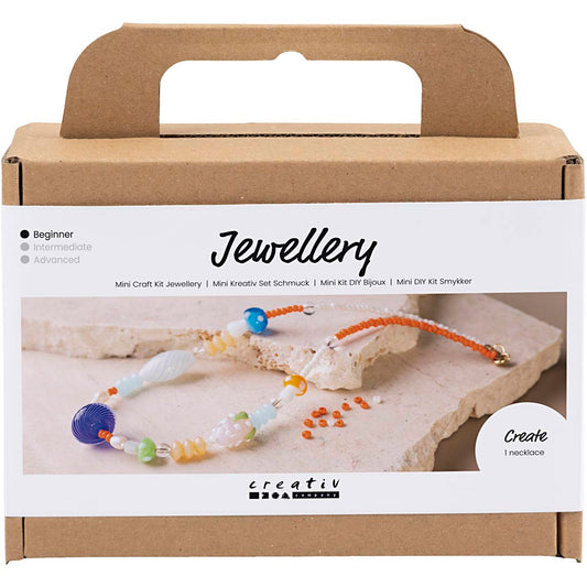 Mini Craft Kit Jewellery, Chunky Necklace, colorful