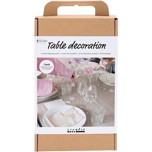 Craft Kit Table Decoration, pastel colours
