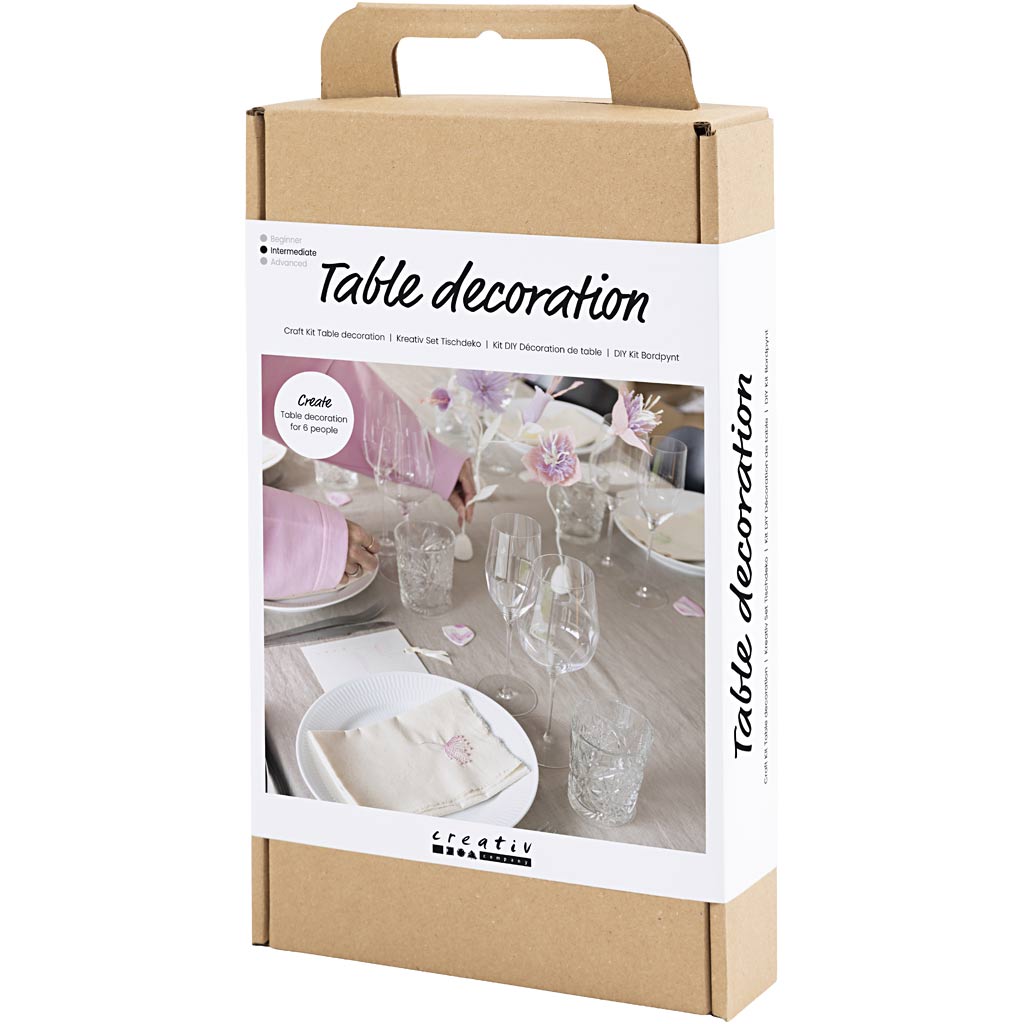 Craft Kit Table Decoration, pastel colours