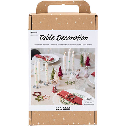 Craft Kit Table Decorations, Angels, Christmas trees, stars, assorted colours