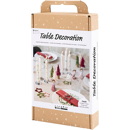 Craft Kit Table Decorations, Angels, Christmas trees, stars, assorted colours