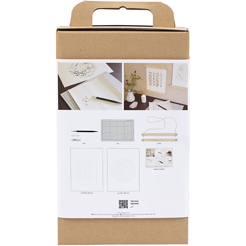 Craft Kit Paper Art, Paper for hanging, off white