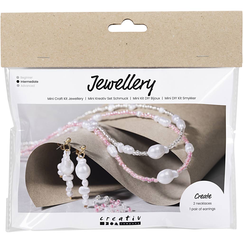 Mini Craft Kit Jewellery, Necklaces and earrings, gloss