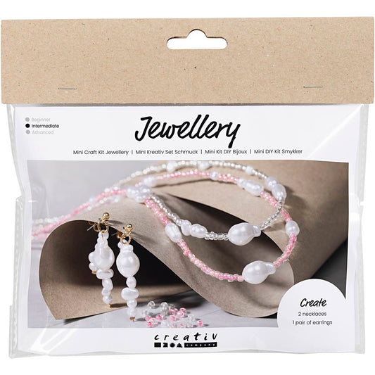 Mini Craft Kit Jewellery, Necklaces and earrings, gloss