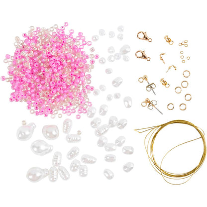 Mini Craft Kit Jewellery, Necklaces and earrings, gloss