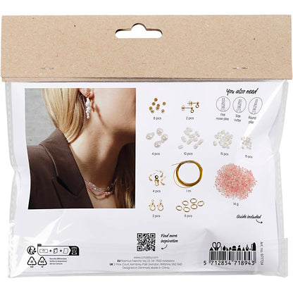 Mini Craft Kit Jewellery, Necklaces and earrings, gloss