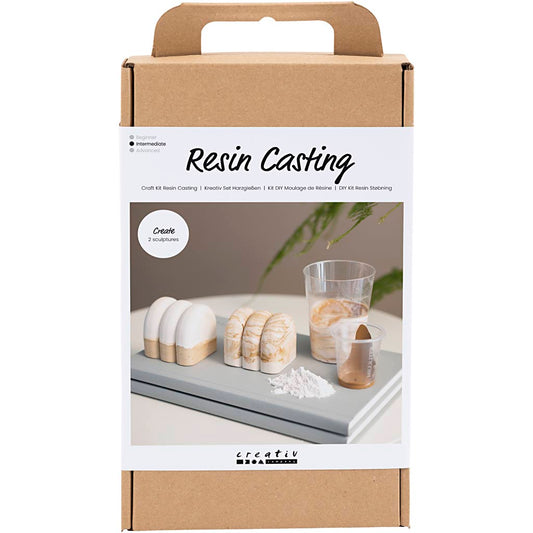 Craft Kit Resin Casting, Sculpture, beige, off white