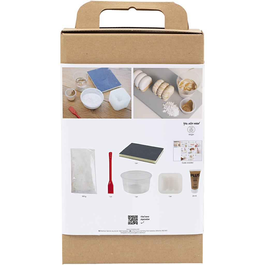 Craft Kit Resin Casting, Sculpture, beige, off white