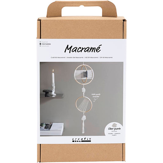 Craft Kit Macramé, Mobile, grey, off white