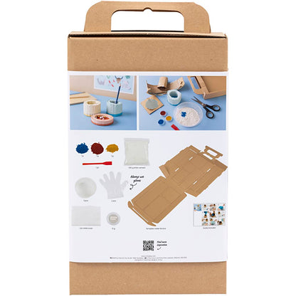 Craft Kit Casting, Containers, blue, red, light yellow