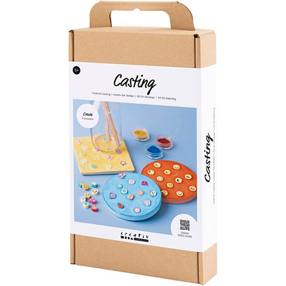 Craft Kit Casting, Tiles, blue, red, yellow