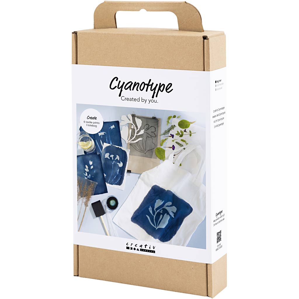 Craft Kit Cyanotype, Textile, blue