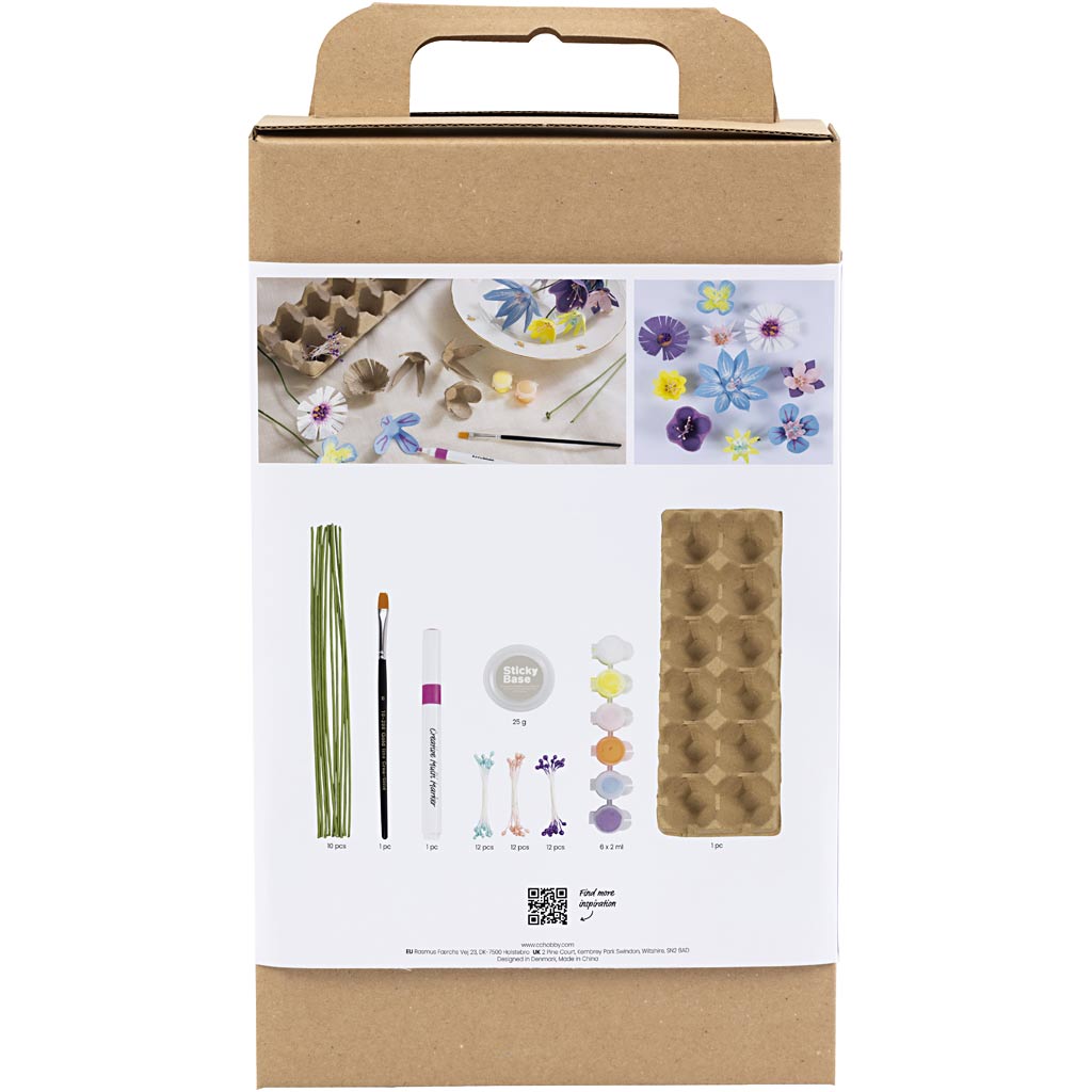 Craft Kit Decoration, Boxes, shells, key rings, pastel colours