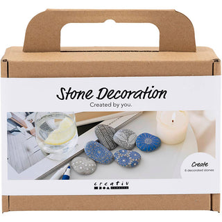 Mini Craft Kit Stone Decoration, blue