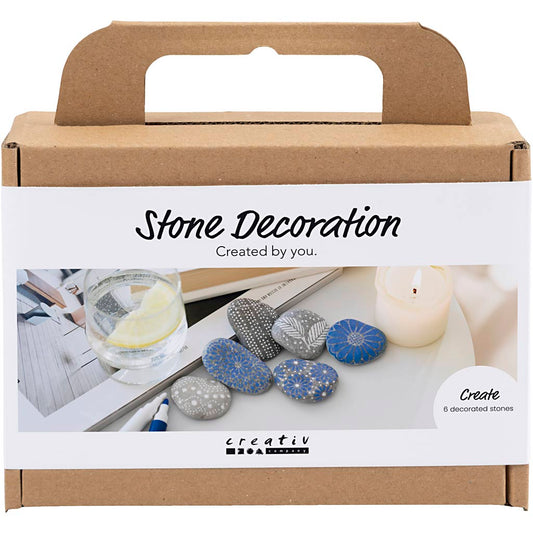 Mini Craft Kit Stone Decoration, blue