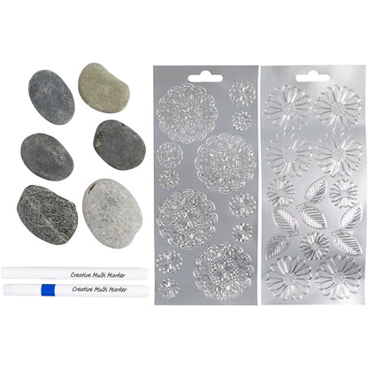 Mini Craft Kit Stone Decoration, blue