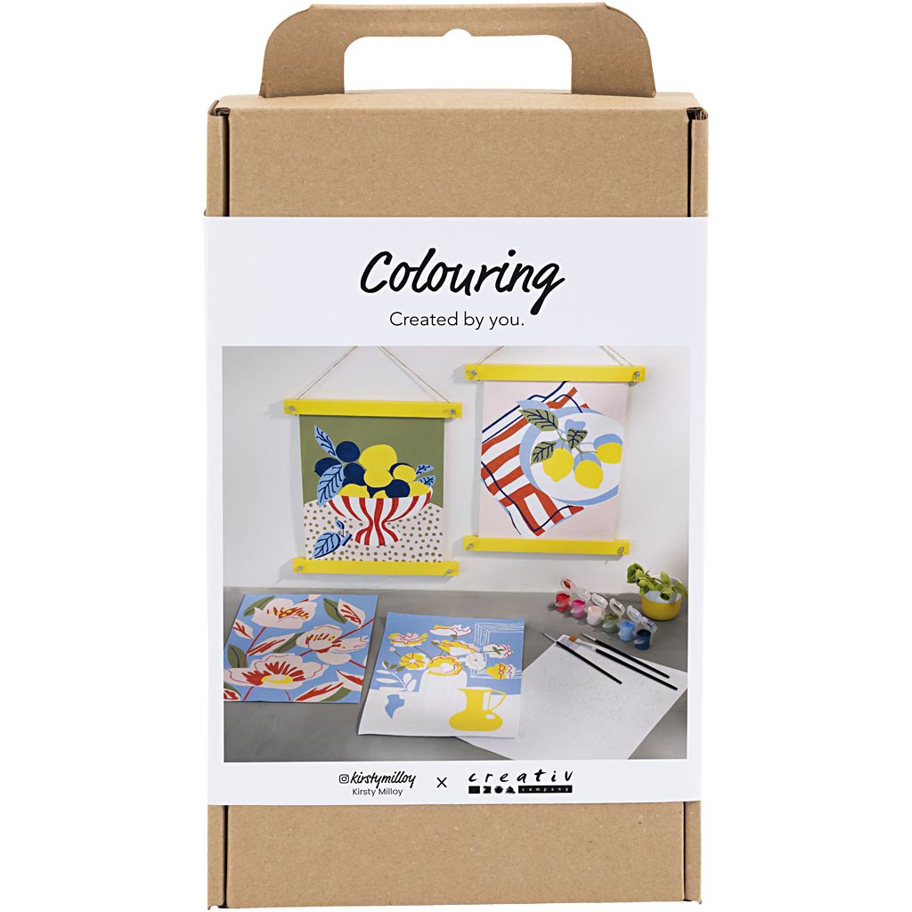 Craft Kit Colouring, Paint by numbers, acrylic paint