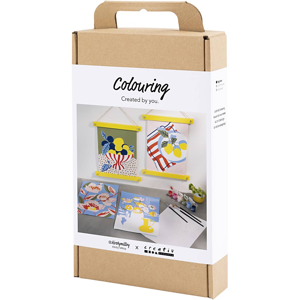 Craft Kit Colouring, Paint by numbers, acrylic paint
