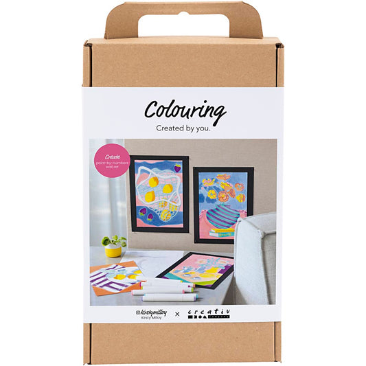 Craft Kit Colouring, Paint by numbers, markers