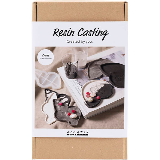 Craft Kit Resin Casting, Conch, black, white