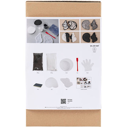 Craft Kit Resin Casting, Conch, black, white