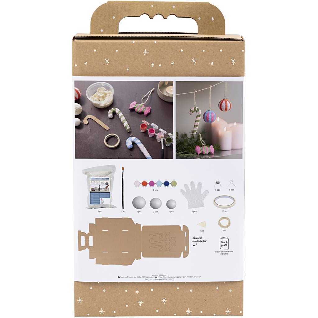 Craft Kit Modelling, Pulp Christmas figures, assorted colours